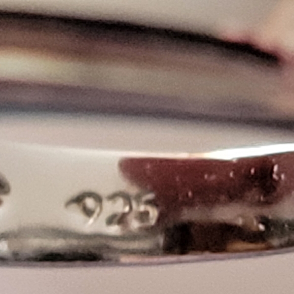 Stunning Womens 18K White Gold Over Sterling Silver 2.0 CTW Citrine Size 7.5 Des - Picture 4 of 4